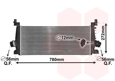 VAN WEZEL Kompressoriõhu radiaator 37004647